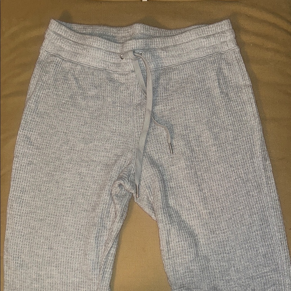 flare waffle knit sweats